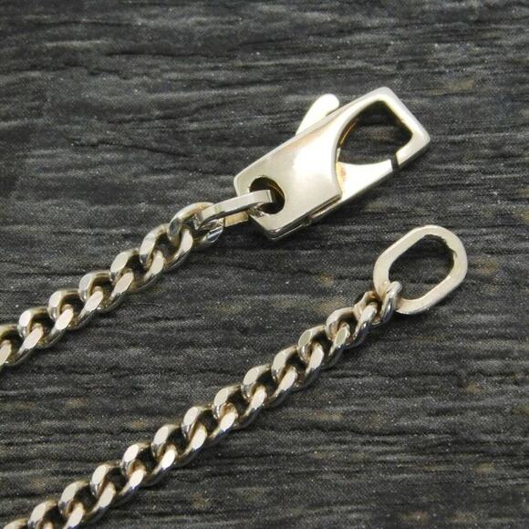 Authentic GUCCI 925 Sterling Silver G Logo Charm Pendant Necklace – 18.5" - Picture 7 of 9